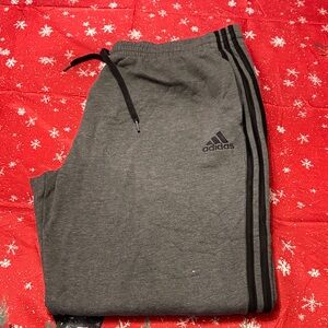 Adidas Charcoal Pants with Black Accents
